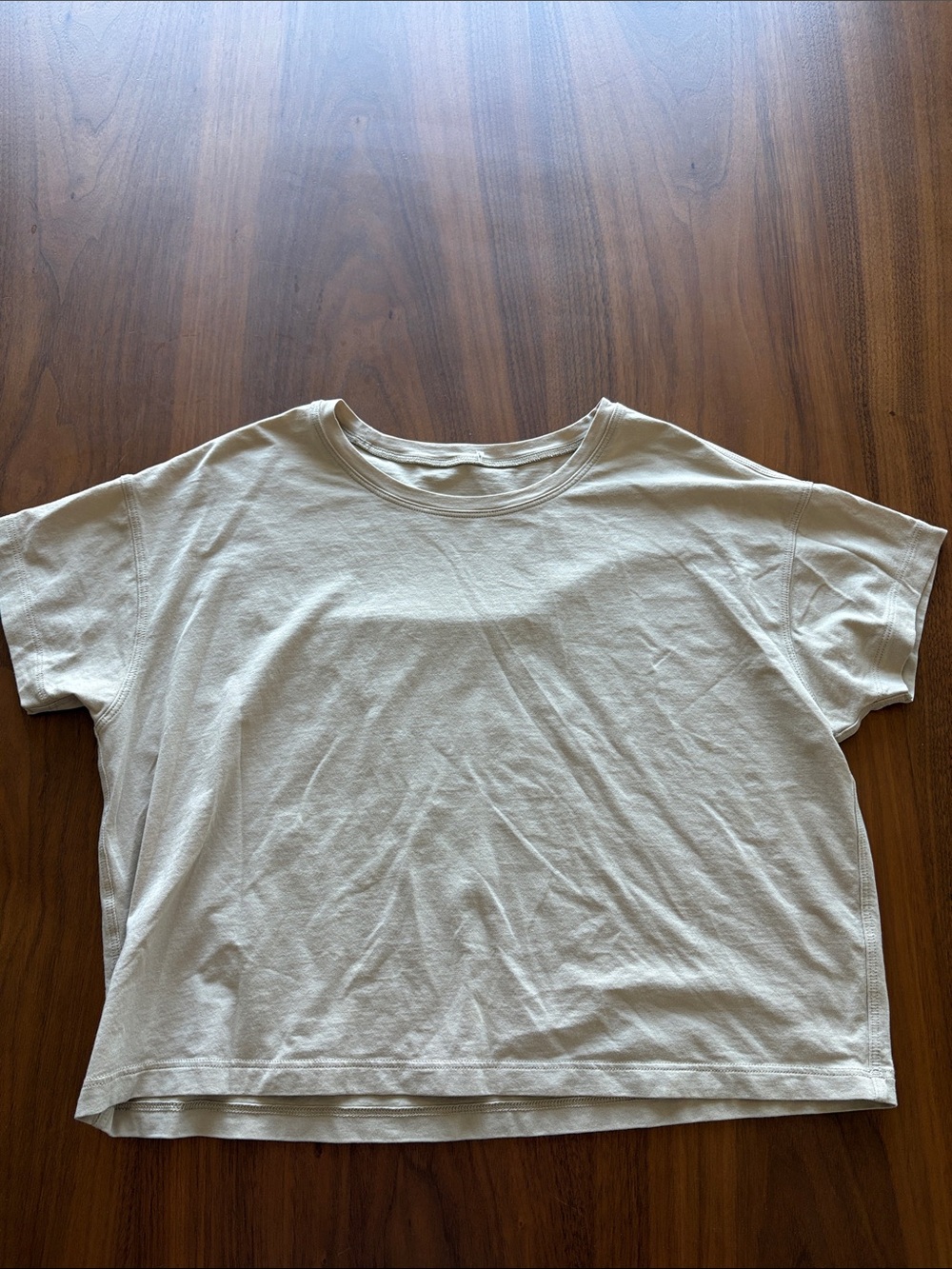 lululemon athletica Cream Short-Sleeve Crew Tee
